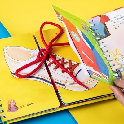 Spiralne dzieci Board Book Printing Zabawne ręce na encyklopedii życia
