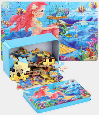 3D Drewniane Ekologiczne Niestandardowe Puzzle Jigsaw Puzzle Dla Dzieci Kreskówki