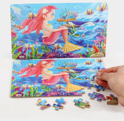 3D Drewniane Ekologiczne Niestandardowe Puzzle Jigsaw Puzzle Dla Dzieci Kreskówki