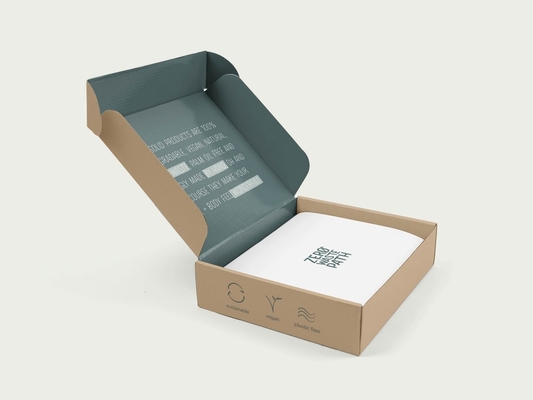 Kraft Paper Mailer Shipping Box ISO9001 Niestandardowe drukowane pudełko upominkowe