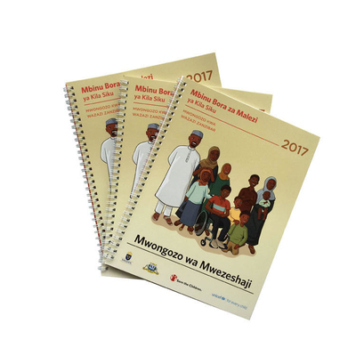 Podręcznik edukacyjny w oprawie spiralnej 100 g/m² 120 g/m² 140 g/m² Książka w miękkiej oprawie