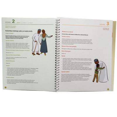 Podręcznik edukacyjny w oprawie spiralnej 100 g/m² 120 g/m² 140 g/m² Książka w miękkiej oprawie
