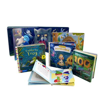 7 ”X10” dzieci Board Book Printing Pantone Color Picture Board Books